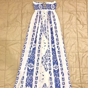 Indah Maxi Strapless Dress